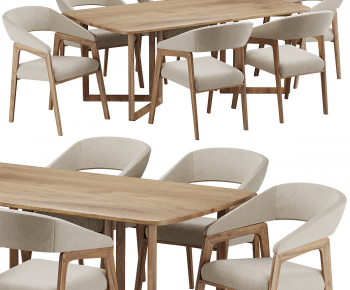Modern Dining Table And Chairs-ID:566833026