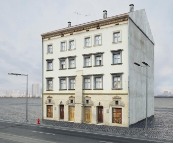 European Style Appearance Of Commercial Building-ID:524116049