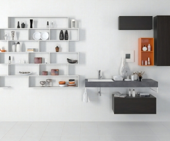 Modern Bathroom Cabinet-ID:360599045