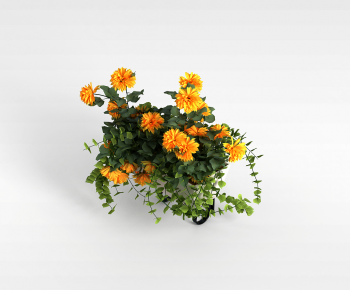 Modern Flowers And Grass-ID:643675097