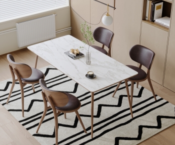Nordic Style Dining Table And Chairs-ID:406047117