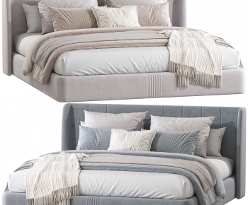 Modern Double Bed-ID:455874923