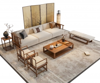 New Chinese Style Sofa Combination-ID:905330905