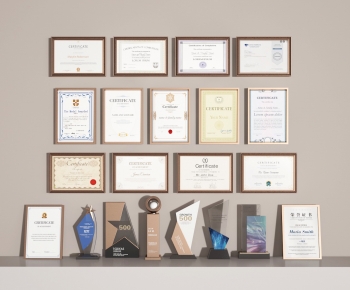 Modern Flag/badge/trophy/certificate-ID:235560893
