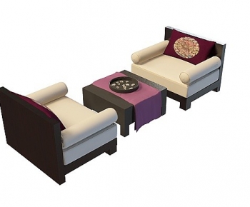 New Chinese Style Single Sofa-ID:757867105