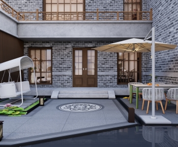 New Chinese Style Courtyard/landscape-ID:607722043