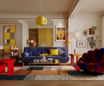 Modern A Living Room-ID:967981104