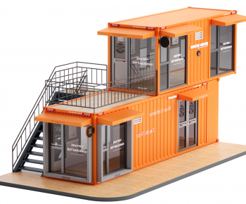 Modern Appearance Of Commercial Building-ID:731956969