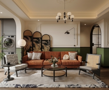 French Style A Living Room-ID:653208977