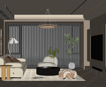 Modern A Living Room-ID:489430901