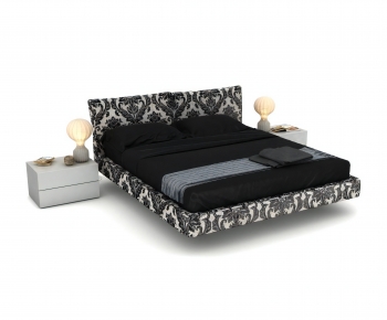 Modern Double Bed-ID:733884109