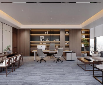 New Chinese Style Manager's Office-ID:639856105