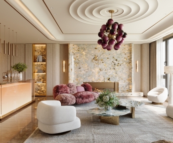 French Style A Living Room-ID:264647965