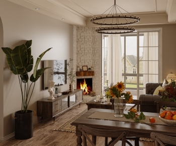 American Style A Living Room-ID:513442995