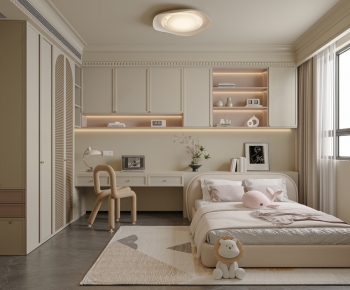 French Style Girl's Room Daughter's Room-ID:621761084