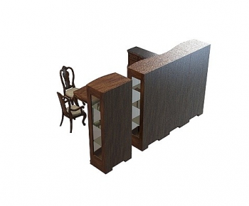 European Style Computer Desk And Chair-ID:266710046