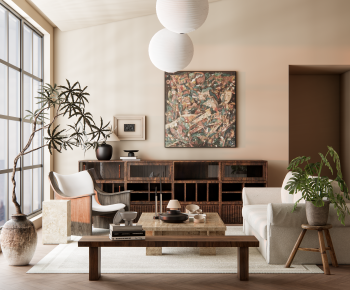 Wabi-sabi Style Sofa Combination-ID:602762941