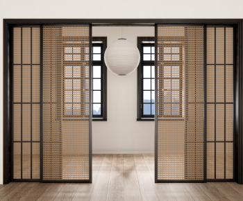 Wabi-sabi Style Sliding Door-ID:403053056