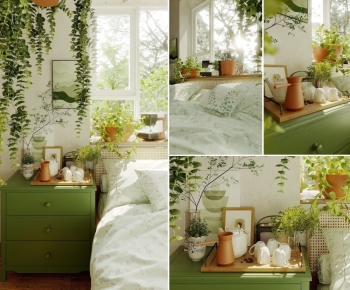 French Style Bedside Cupboard-ID:238857981
