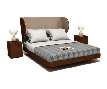 Modern Double Bed-ID:998847966