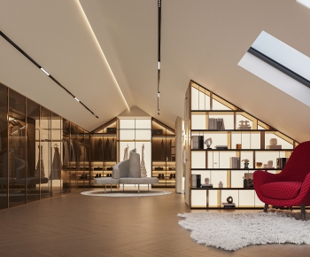 Modern Clothes Storage Area-ID:821806918