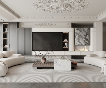 French Style A Living Room-ID:394320581