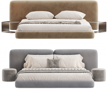 Modern Double Bed-ID:550235036