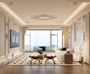 French Style A Living Room-ID:565675029