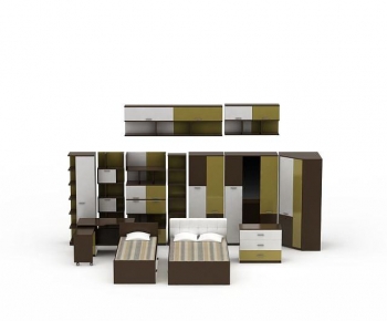 Modern Double Bed-ID:631299019