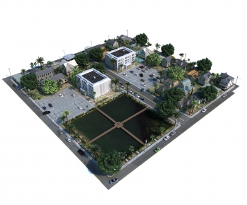 Modern Architectural Bird's-eye View Planning-ID:323290113