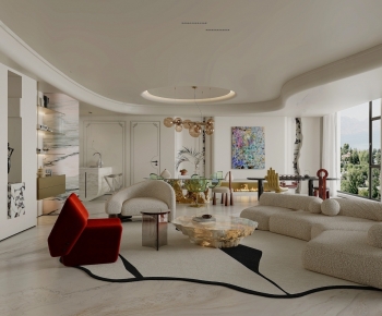 French Style A Living Room-ID:398905998