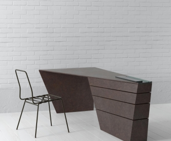 Modern Office Desk And Chair-ID:859745037