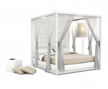 Modern Double Bed-ID:389611013