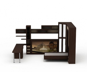 Modern Double Bed-ID:135009052