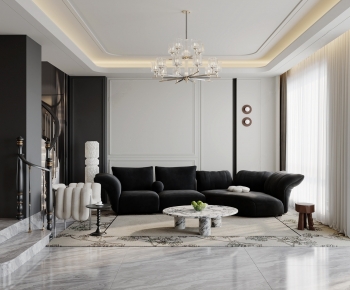 French Style A Living Room-ID:942076926