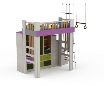 Modern Bunk Bed-ID:256603009