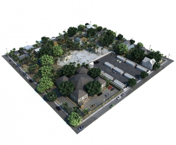 Modern Architectural Bird's-eye View Planning-ID:929999117