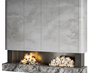 Modern Fireplace-ID:741925009