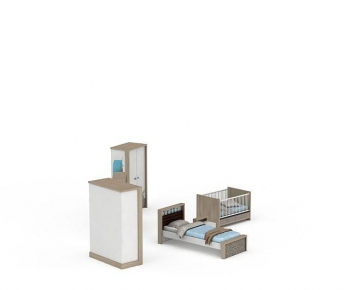 Modern Single Bed-ID:598086122