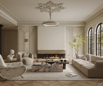 French Style A Living Room-ID:217679985