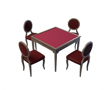Simple European Style Mahjong Tables And Chairs-ID:559817082