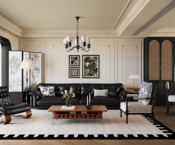 French Style A Living Room-ID:493421087