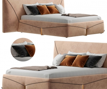 Modern Double Bed-ID:765947103