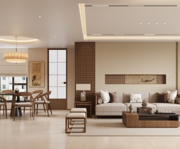 New Chinese Style A Living Room-ID:528412106