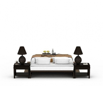 New Chinese Style Double Bed-ID:418585061