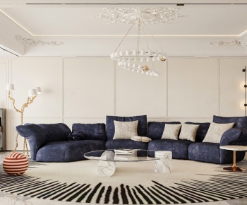 French Style A Living Room-ID:557996993