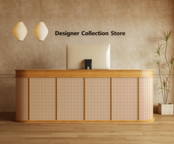 Modern Reception Desk-ID:605513106