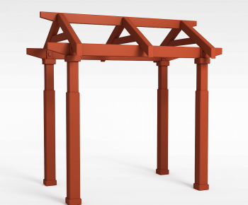 Chinese Style Decorated Archway-ID:480422973