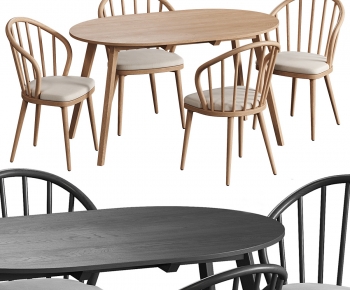 Modern Dining Table And Chairs-ID:369621042