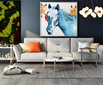 Modern Three-seat Sofa-ID:643728971